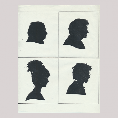 
        Four silhouettes. On the left a man and a woman looking right; on the right side two men looking right, both are wearing glasses. All silhouettes are separated by a line.